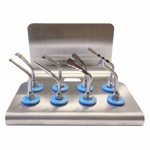 Implant Dentistry - 8 Pc. Basic Tip Set + Holder For Piezoart By Dowell