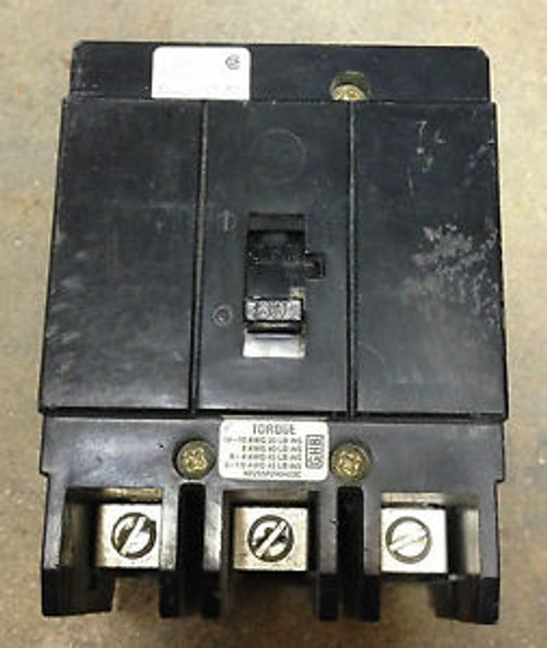 CUTLER HAMMER GHB3080 3 POLE 80 AMP 480 VOLT CIRCUIT BREAKER USED