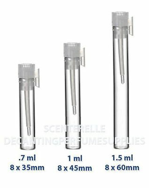 10,000 Empty Long 1.5Ml Glass Perfume Sample Vial Bottles Bulk Lot Vials 8X 60Ml