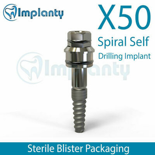 X50 Spiral Dental Implant Internal Hex Sterilized Titanium Dentist Spi