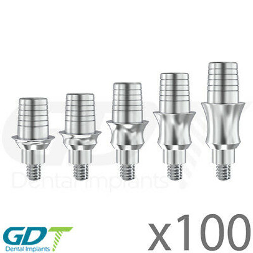 X100 Cad/Cam Rotational Titanium Base Internal Hex Dental Implant Gdt