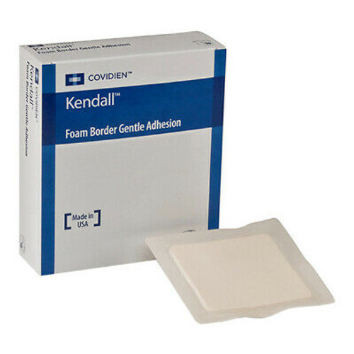 Kendall Border Foam Gentle Adhesion Dressing, 7.5 X 7.5 Pad Size 6 X 6 Part