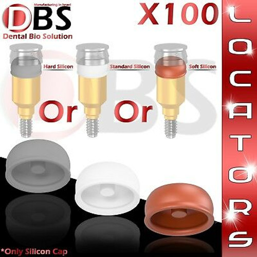 100X Silicone For Locator - Dental Implant - Soft/Hard/Regular For Dentist & Lab