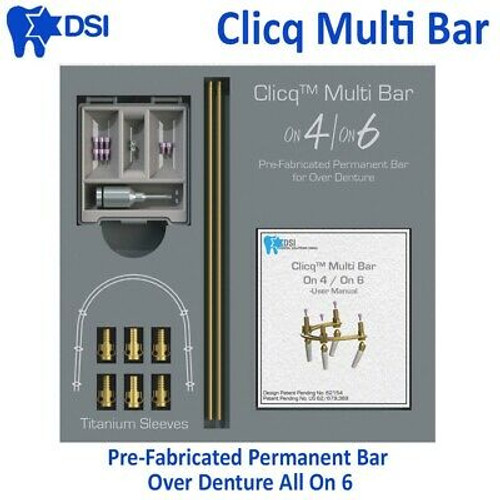 Dsi Dental Implant Abutment Clicq Multi Bar All On 6 Multi Unit Overdenture