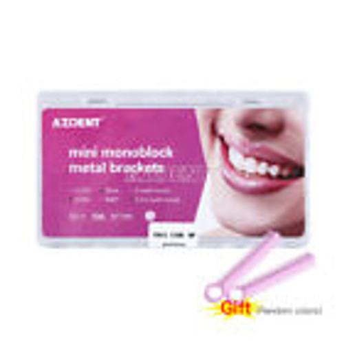 Azdent Dental Metal Brackets Braces Mini Mbt.022 /Roth .022 Hooks 345 Monoblock