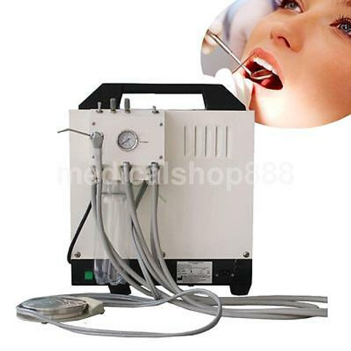 40L/Min Portable Dental Lab Unit With Air Compressor 4H + Syringe Ce Fda