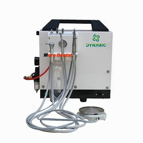 4H Dynamic Portable Dental Unit+Air Compressor+Triplex Syringe 550W Fda Approved