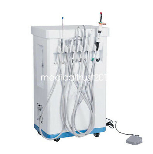 Dental Mobile Delivery Cart Turbine Unit +Compressor Curing Light Scaler Syringe