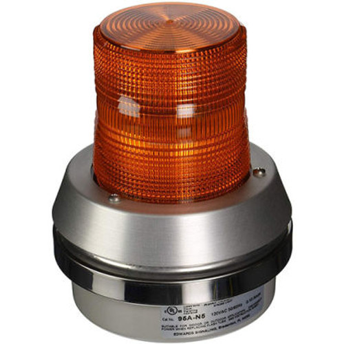 Edwards Signaling 95A-N5 Xenon Strobe With Horn Amber 120V Ac