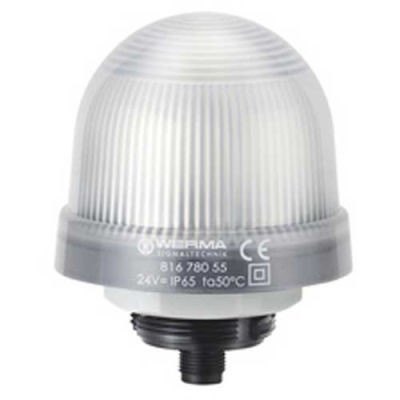 Werma 81678055 Led Perm. Beacon Em 24V Dc, Ip65, Max. 120 Ma, 99 G, Pc, Multi Color