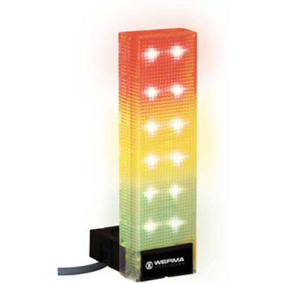 Werma 69030055 Variosign 2S Bm Contin. Tone 24V Dc, Ip65, Green/Yellow/Red 350 Ma