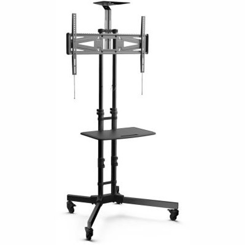 Loctek P3B Classic Series Mobile TV Cart with DVD Shelf and Camera Shelf, Black