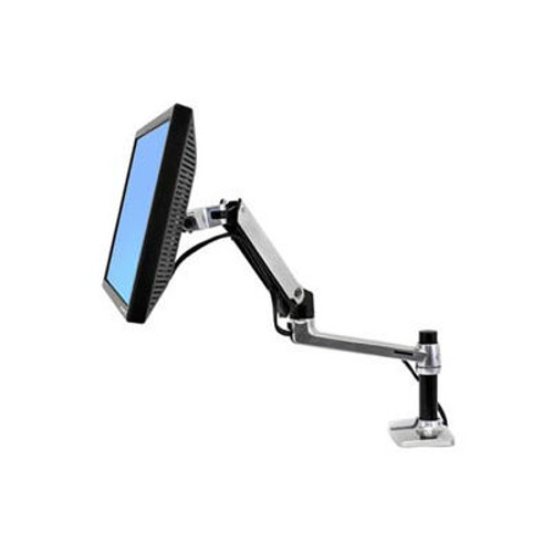 Ergotron Lx Desk Monitor Arm, Polished Aluminum