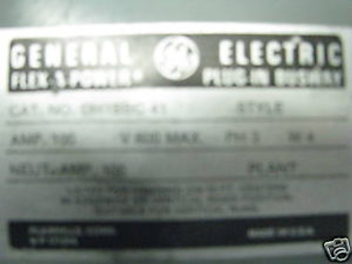 General Electric DH1BBC31 100amp Tap Box
