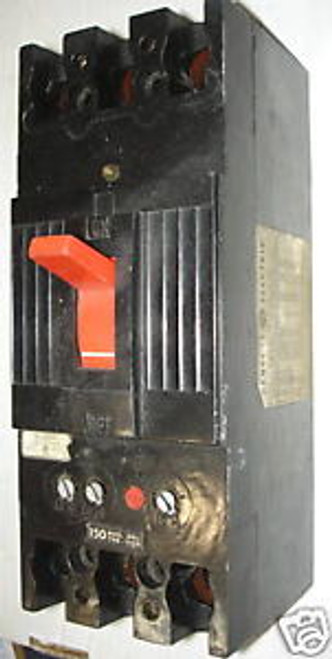 GENERAL ELECTRIC THFK236F000 225AMP 3P WITH 150A ST USED