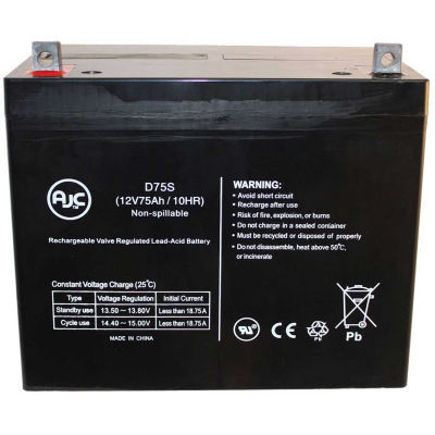 AJC- Orthofab 655 12V 75Ah Wheelchair Battery