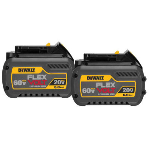 Dewalt- Dcb606-2 20/60V Li-Ion Flexvolt Battery 6Ah Extended Capacity 2Pk