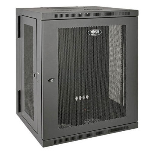 Tripp Lite 15U Smartrack Switch-Depth Wall-Mount Rack Enclosure Cabinet, Hinged Back