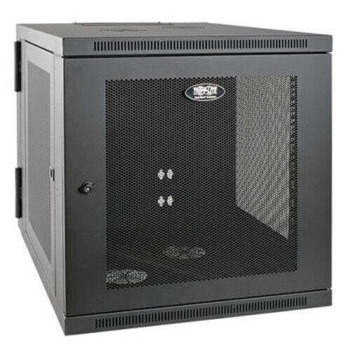 Tripp Lite 12U Smartrack Server-Depth Wall-Mount Rack Enclosure Cabinet, Hinged Back