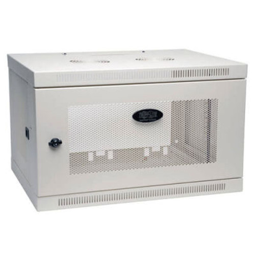 Tripp Lite 6U Smartrack Switch-Depth Wall-Mount Rack Enclosure Cabinet, White