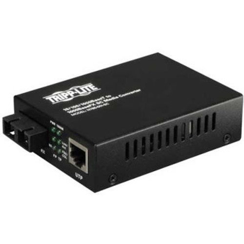 Tripp Lite 10/100/1000 Gigabit Multimode Fiber Media Converter Rj45 Sc