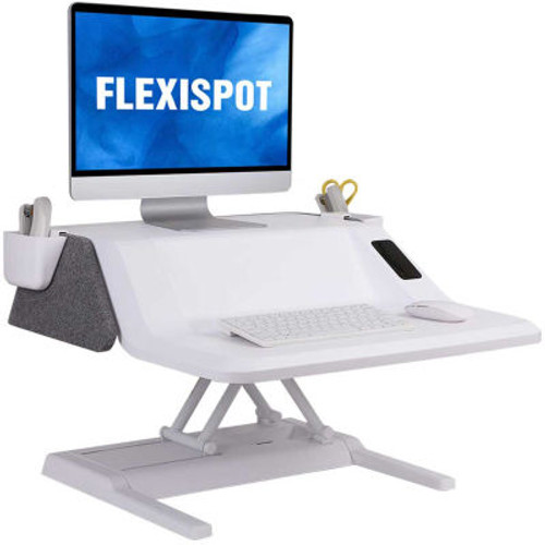 Flexispot- Em6S 27&Quot; Stylish Sit-Stand Smart Workstation, White