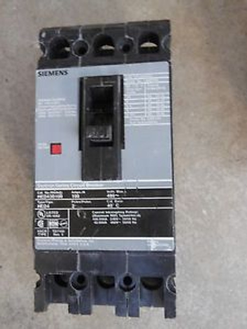 Siemens HED43B100 3pole 100amp 480v circuit breaker warranty