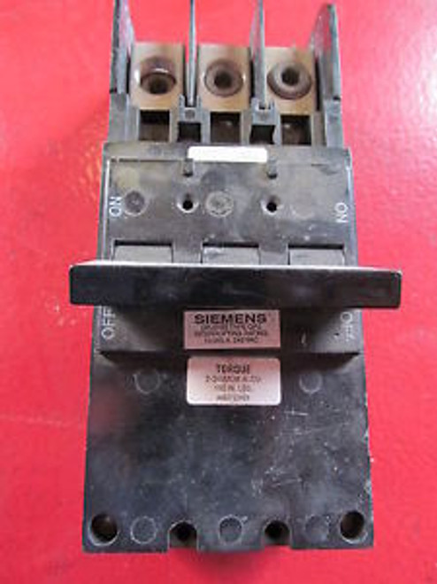 Siemens QPJ3125 Circuit Breaker 125 Amp 3 Pole 240 V