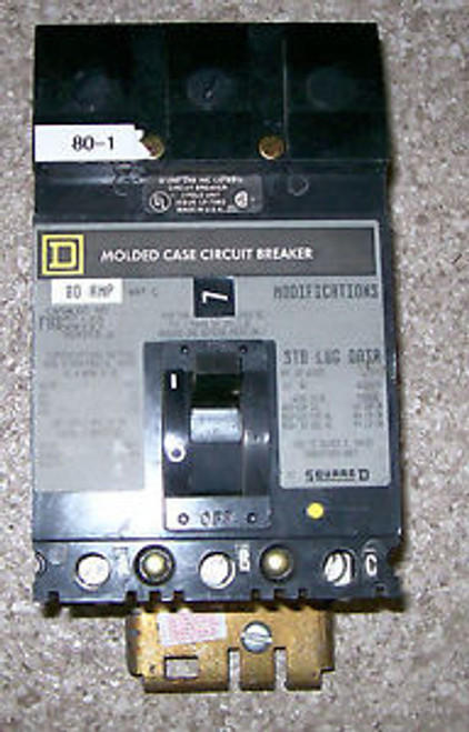 SQUARE D 80 AMP CIRCUIT BREAKER FHB36080