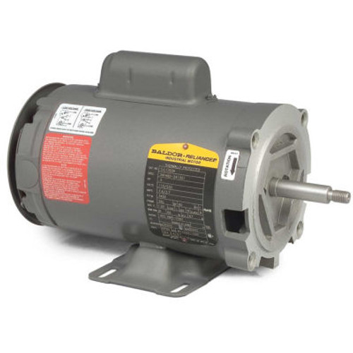 Baldor-Reliance Pump Motor, Cjl1309A, 1 Phase, 1 Hp, 115/230 Volts, 3450 Rpm, 60 Hz, Open, 56J