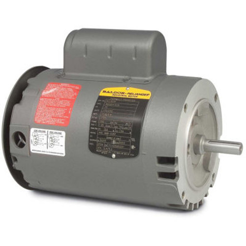 Baldor-Reliance Pump Motor, Vl1205A, 1 Phase, 0.33 Hp, 115/230 Volts, 3450 Rpm, 60 Hz, Open, 56C