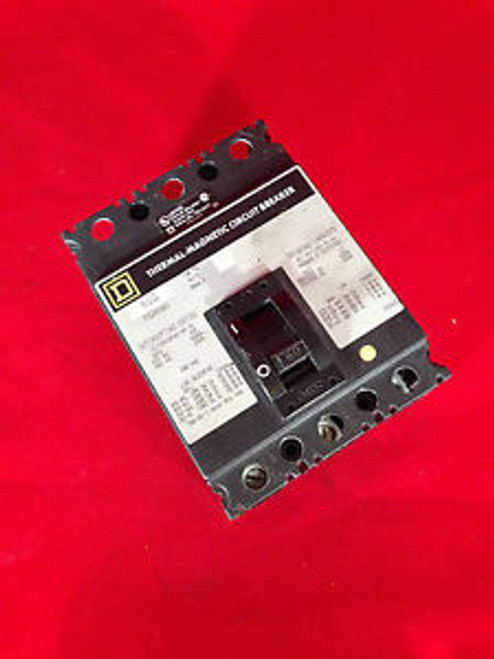 SQUARE D CIRCUIT BREAKER FCL34060 3 POLE 60 AMP 480 VOLT USED
