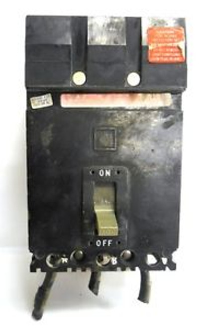 SQUARE D CIRCUIT BREAKER, 3POLE, 100AMP, 600VOLT