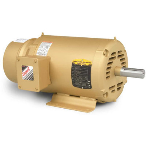 Baldor-Reliance Brake Motor, Ebm3116T, 3 Phase, 208-230/460 Volts, 1 Hp, 1765 Rpm, Open, 143T Frame