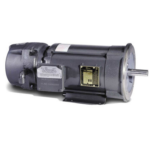 Baldor-Reliance Brake Motor, Cbm7006, 3 Phase, 208-230/460 V, 0.5 Hp, 1740 75C Rise Rpm,Xp,56C Frame