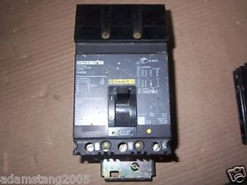 Square D FA FA36100 100  amp 3 pole 600v circuit Breaker new style black label