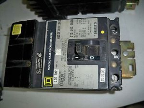 Square D FA32100 3pole 100amp 240v circuit breaker 1 year warranty