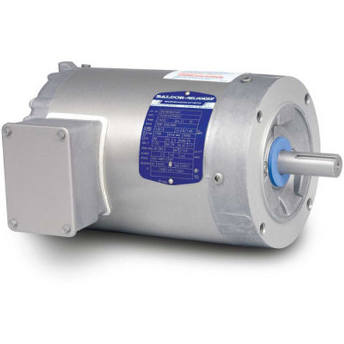 Baldor-Reliance Washdown Motor Idvswdm3542, 3 Phase, 0.75 Hp, 1740 Rpm, 230/460 Volts, Tenv, 56C Fr