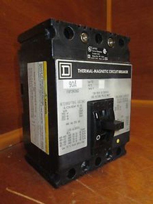Square D FAP34090 90 Amp Circuit Breaker 3 Pole Molded Case SqD 480V FAP 34090