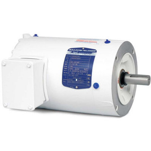 Baldor-Reliance Washdown Motor Vewdm3538, 3 Phase, 0.5 Hp, 1800 Rpm, 208-230/460 Volts, Tenv, 56C Fr