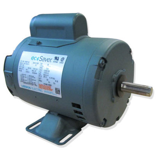 Leeson E113027.00, 1HP, 1725RPM, 56H DP 115/230V, 1PH 60HZ Cont. 40C 1.15SF, Resilient Base