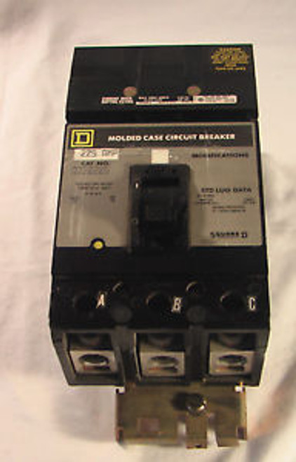 Square D Molded case circuit breaker 225 Amp.  Cat.  0232225