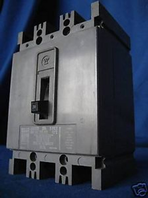 WESTINGHOUSE HFB2020 20A 2P 600VAC CIRCUIT BREAKER