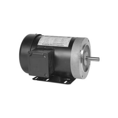 Worldwide Electric Motor NAT34-18-56CB, GP, TEFC, REM-C, 3 PH, 56C, 3/4 HP, 1800 RPM, 1.4 FLA