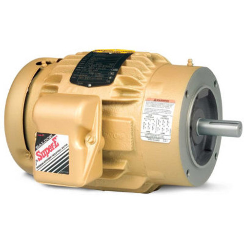 Baldor-Reliance 3-Phase Motor, VEM2333T-5, 15 HP, 1765 RPM, 254TC Frame, C-Face Mount,TEFC,575 Volts