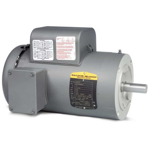 Baldor-Reliance Single Phase Motor, VL3514, 1.5 HP, 115/230 Volts, 1725 RPM, TEFC, 56C Frame