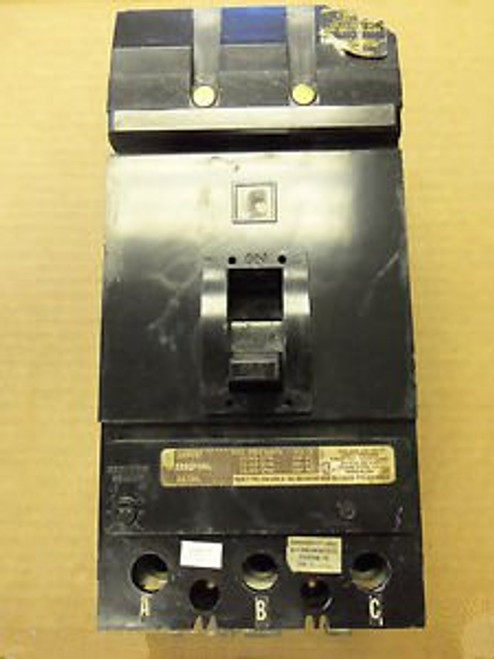 SQUARE D KA KA36125 3 POLE 125 AMP CIRCUIT BREAKER BLACK CHIPPED CROWN