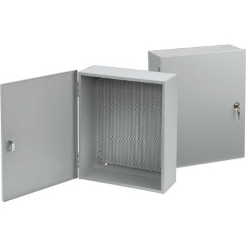 Hoffman A16126T1PP Type 1 Control Box W/Perforated Panel, 16" x12" x 6", Gray Hoffman A16126T1PP Type 1 Control Box W/Perforated Panel, 16" x12" x 6", Gray