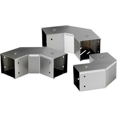 Hoffman CT22PEFCNT90SS, 90 Degree Elbow Front Cover Perf. - No Tabs, SS, 2.00 x 2.00