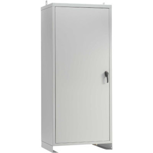 Hoffman A48N2518FSLP, Free Stand, 1 Door Encl, 48.00X25.50X18.00, Steel/Gray